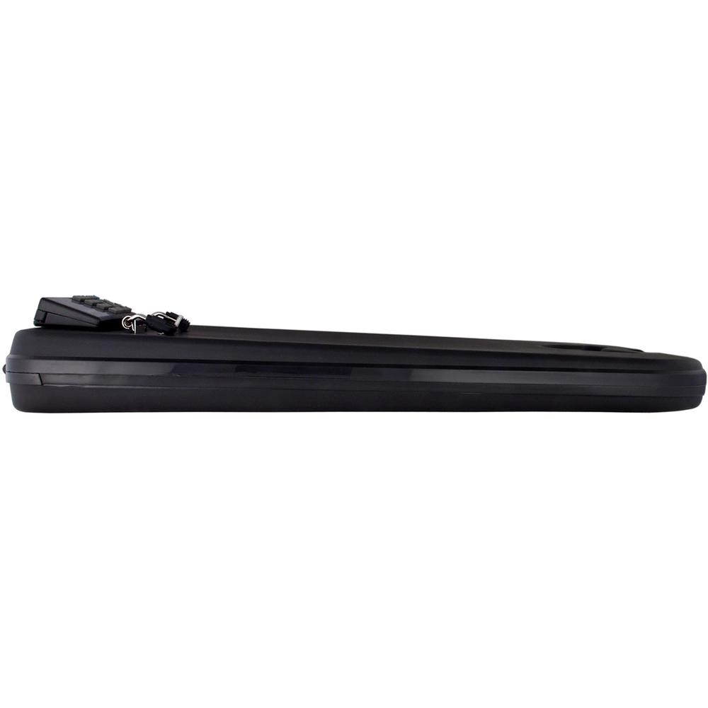 Saunders DeskMate II Portable Desktop with Calculator - Storage for Stationary - Bottom Opening - 10" x 16" - Polypropylene - Black - 1 Each. Picture 5