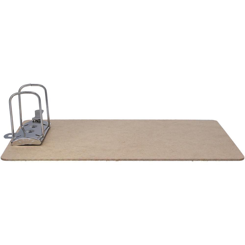 Saunders Lock-O-Matic Dual Arch Ring Archboard - 2.50" Clip Capacity - 9" x 15" - Arch - Hardboard - Brown - 1 Each. Picture 6