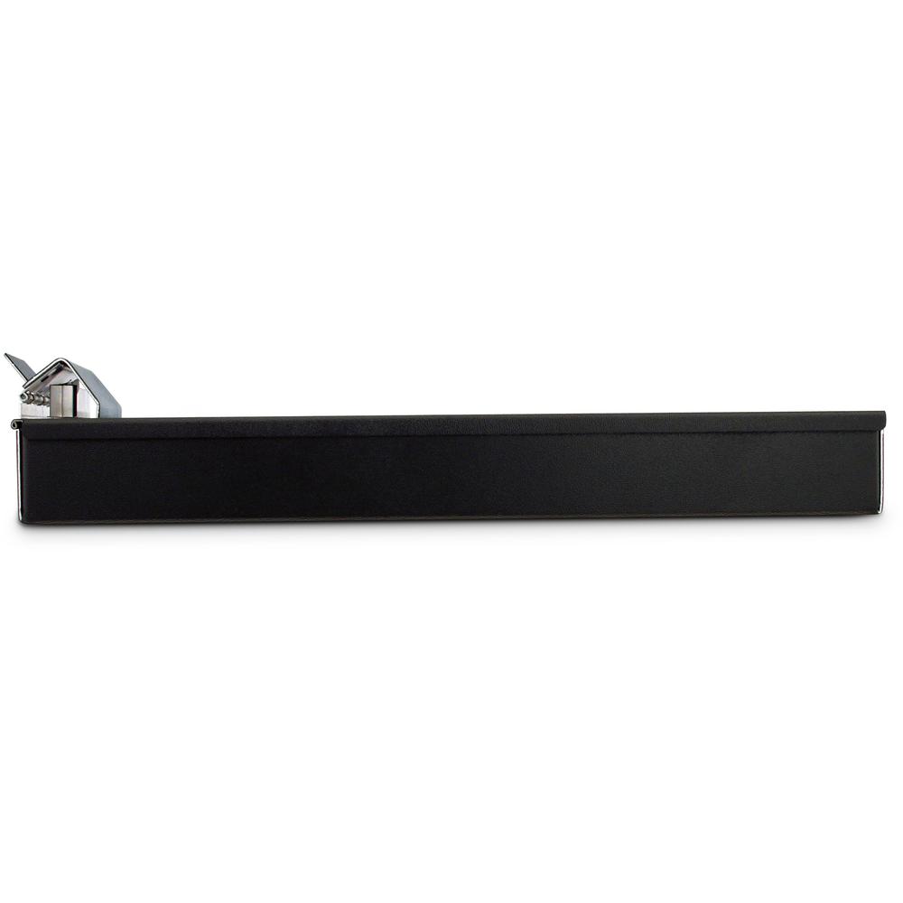 Saunders Aluminum Bottom Opening Form Holder - 1" Clip Capacity - Storage for Stationary - Bottom Opening - 8 1/2" x 12" - Aluminum - Black - 1 Each. Picture 5
