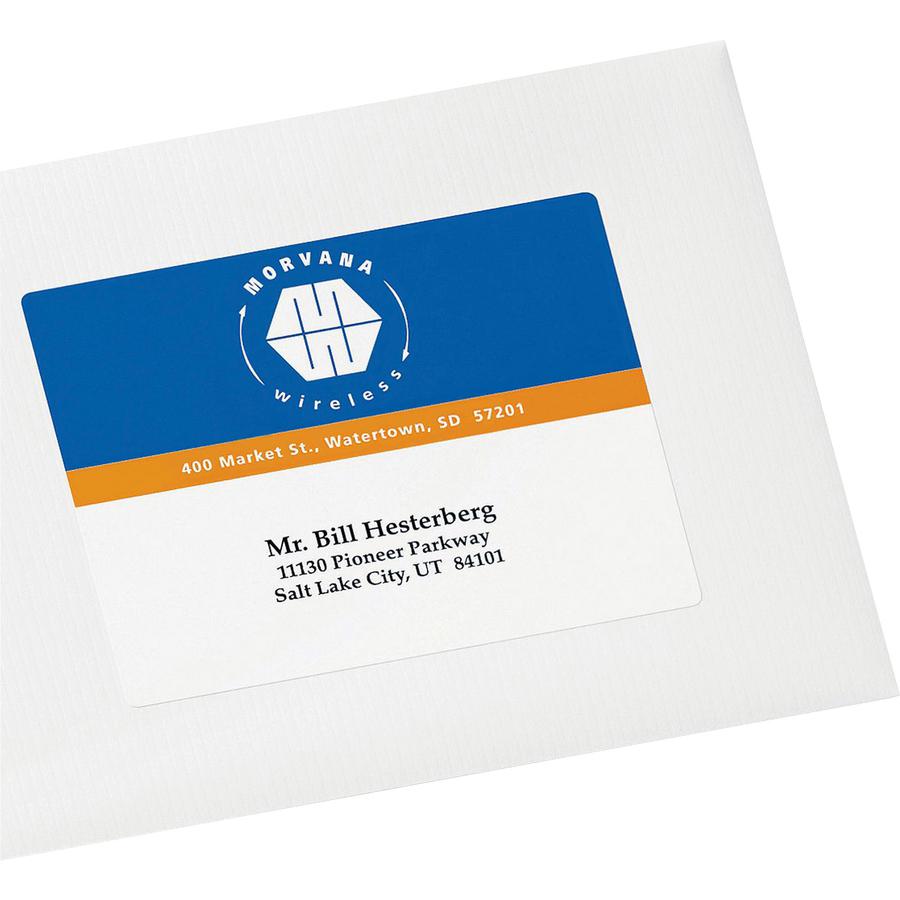 Avery&reg; Shipping Labels, Sure Feed, 3-3/4" x 4-3/4" , 100 Labels (6878) - 3 3/4" Width x 4 3/4" Length - Permanent Adhesive - Rectangle - Laser, Inkjet - Matte - White - Paper - 4 / Sheet - 25 Tota. Picture 2