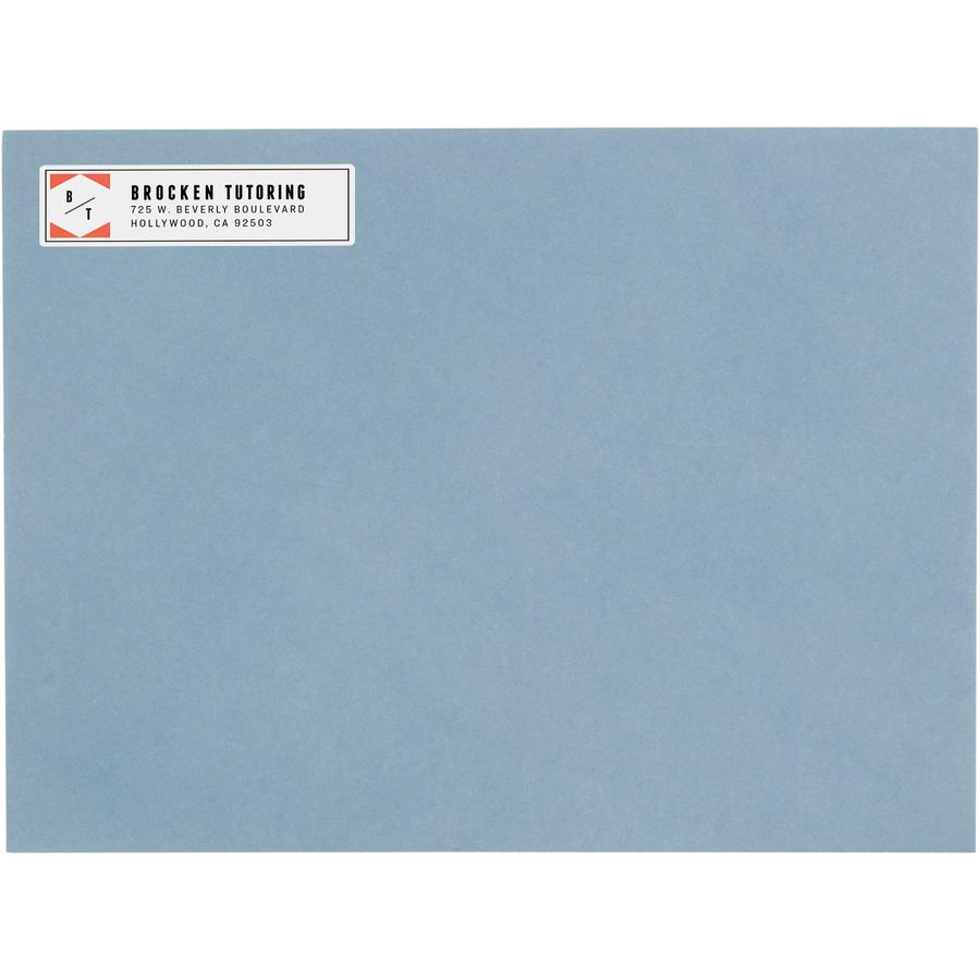 Avery&reg; Easy Peel&reg; Return Address Labels with Sure Feed&trade; Technology - 1/2" Width x 1 3/4" Length - Permanent Adhesive - Rectangle - Laser - White - Paper - 80 / Sheet - 100 Total Sheets -. Picture 3