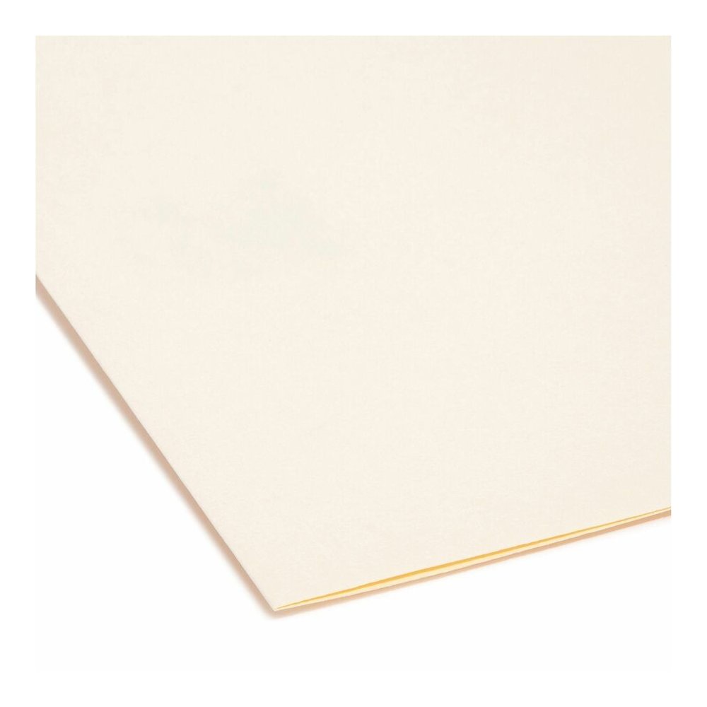 Smead 1/3 Tab Cut Letter Recycled Interior File Folder - 8 1/2" x 11" - 3/4" Expansion - Top Tab Location - Assorted Tab Position - 11 pt. - 1 Plys - Manila - 10% Recycled - 100 / Box. Picture 6