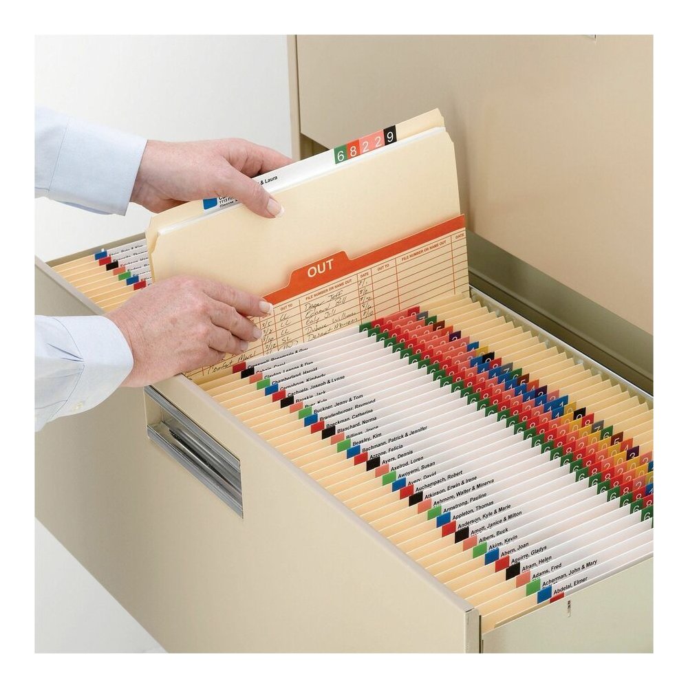 Smead Straight Tab Cut Letter Recycled Top Tab File Folder - 8 1/2" x 11" - 3/4" Expansion - 11 pt. - 1 Plys - Manila - Rounded Corner - 10% Recycled - 100 / Box. Picture 7