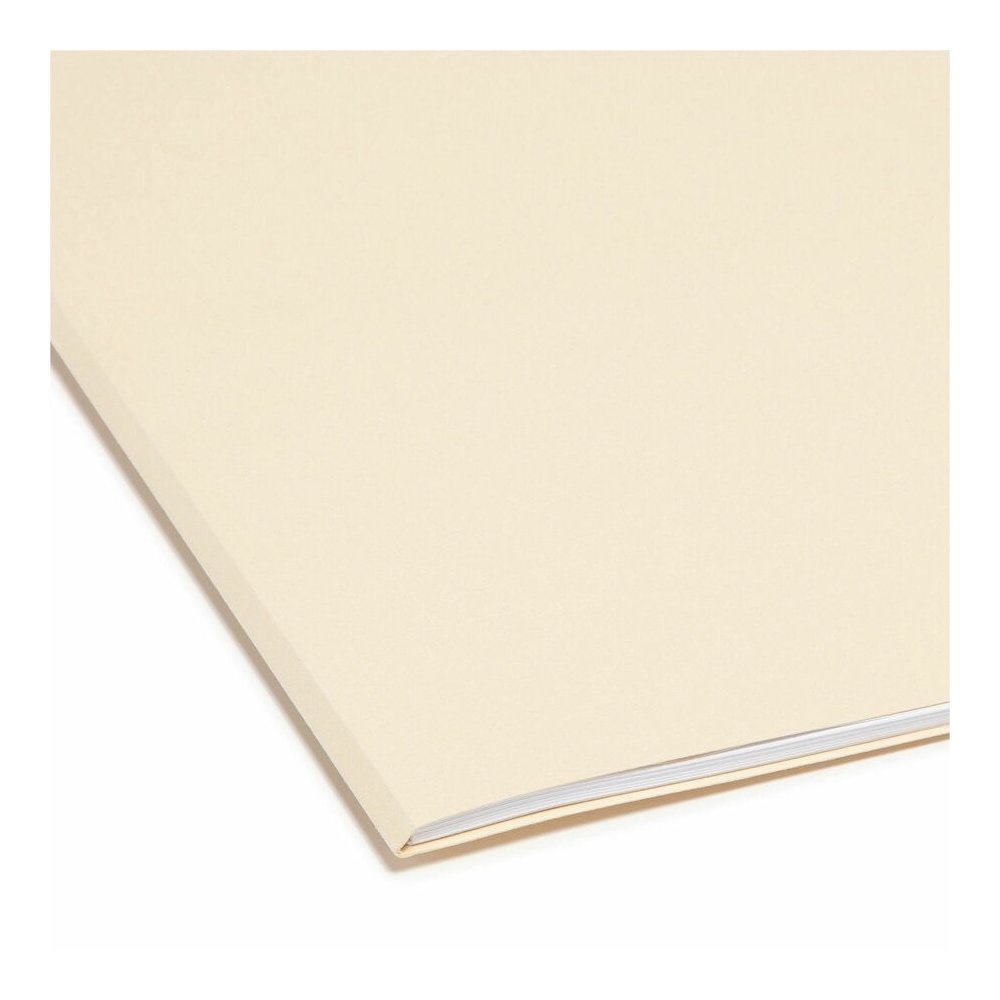 Smead 1/3 Tab Cut Letter Recycled Top Tab File Folder - 8 1/2" x 11" - 3/4" Expansion - Top Tab Location - Assorted Tab Position - 11 pt. - 1 Plys - Manila - Acid-free, Rounded Corner - 100% Recycled . Picture 6