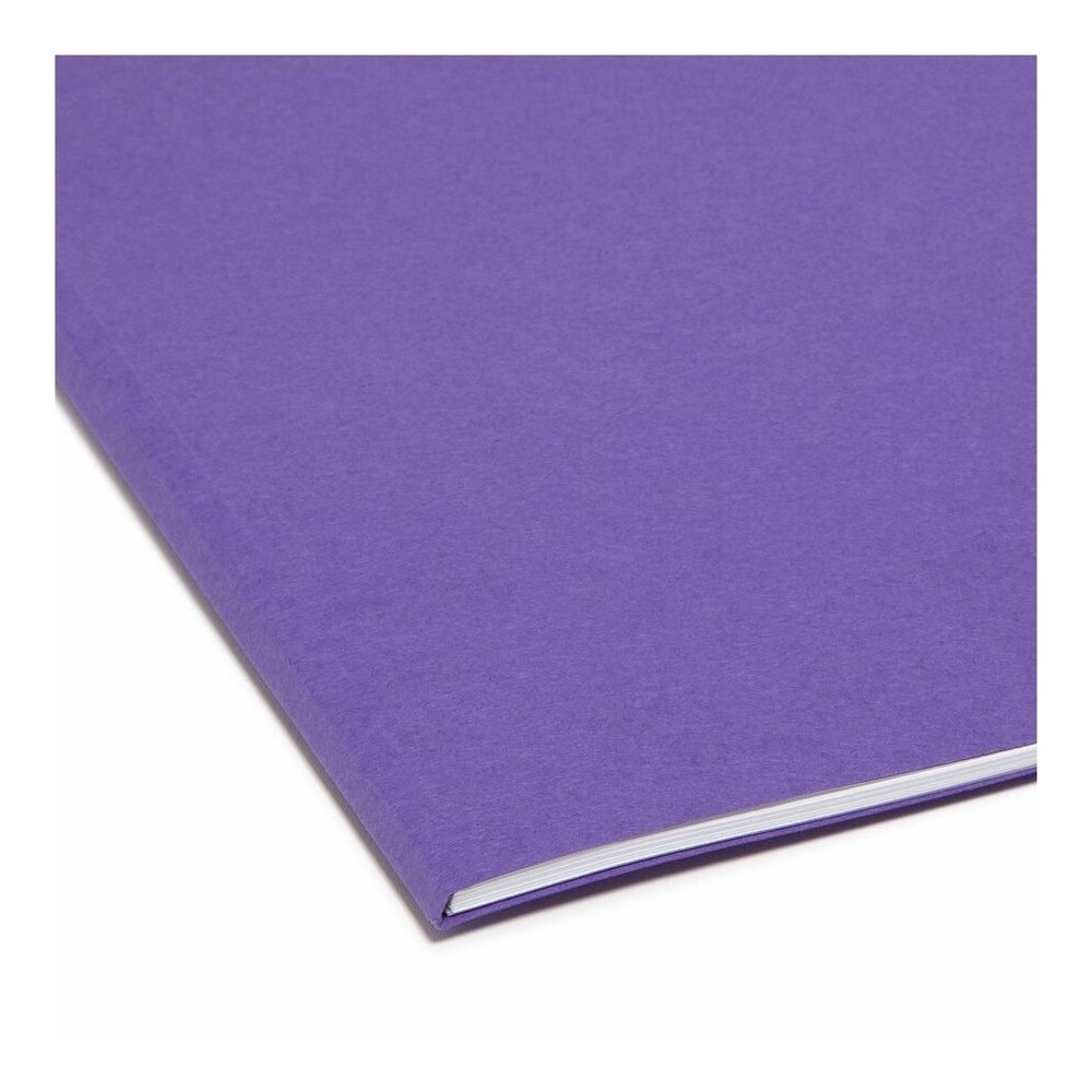 Smead 1/3 Tab Cut Letter Recycled Top Tab File Folder - 8 1/2" x 11" - 3/4" Expansion - Top Tab Location - Assorted Tab Position - 11 pt. - 1 Plys - Assorted - Rounded Corner - 10% Recycled - 100 / Bo. Picture 6