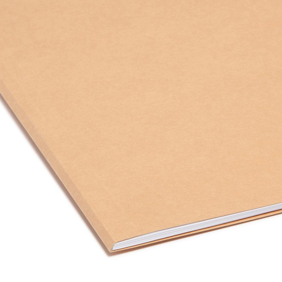 Smead Colored 1/3 Tab Cut Letter Recycled Top Tab File Folder - 8 1/2" x 11" - Top Tab Location - Assorted Position Tab Position - Camel, Lake Blue, Lavender, Moss, Pink - 10% Recycled - 100 / Box. Picture 2