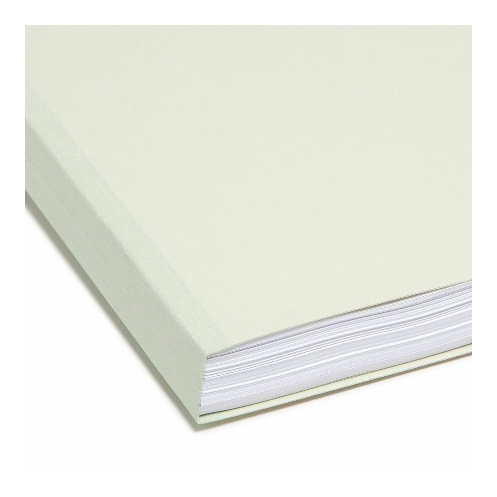 Smead 1/3 Tab Cut Letter Recycled Top Tab File Folder - 8 1/2" x 11" - 1" Expansion - Top Tab Location - Assorted Tab Position - 25 pt. - Pressboard - Gray, Green - Heavy Duty, Wear Resistant, Tear Re. Picture 6
