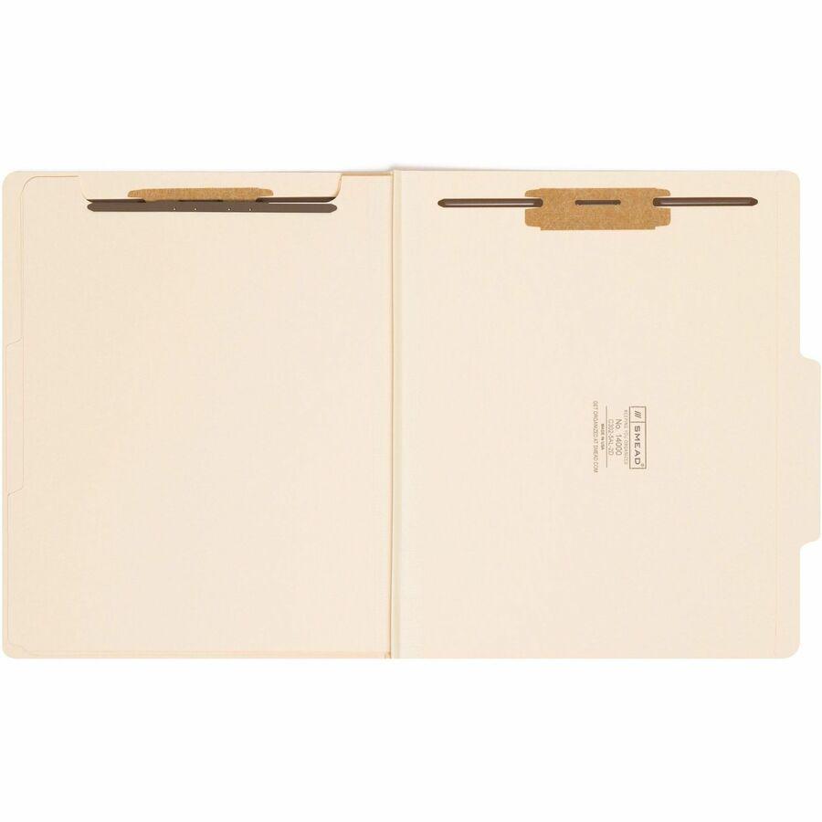 Smead 2/5 Tab Cut Letter Recycled Classification Folder - 8 1/2" x 11" - 2" Expansion - 2 x 2B Fastener - 2" for Folder - Top Tab Location - Right of Center Tab Position - 2 Divider - 18 pt. - 2 Plys . Picture 2
