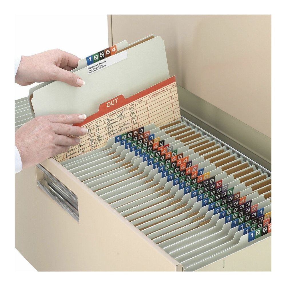 Smead SafeSHIELD 2/5 Tab Cut Letter Yes Classification Folder - 8 1/2" x 11" - 3" Expansion - 2 x 2S Fastener - 2" for Folder - Top Tab Location - Right of Center Tab Position - 3 Divider - 25 pt. - P. Picture 7
