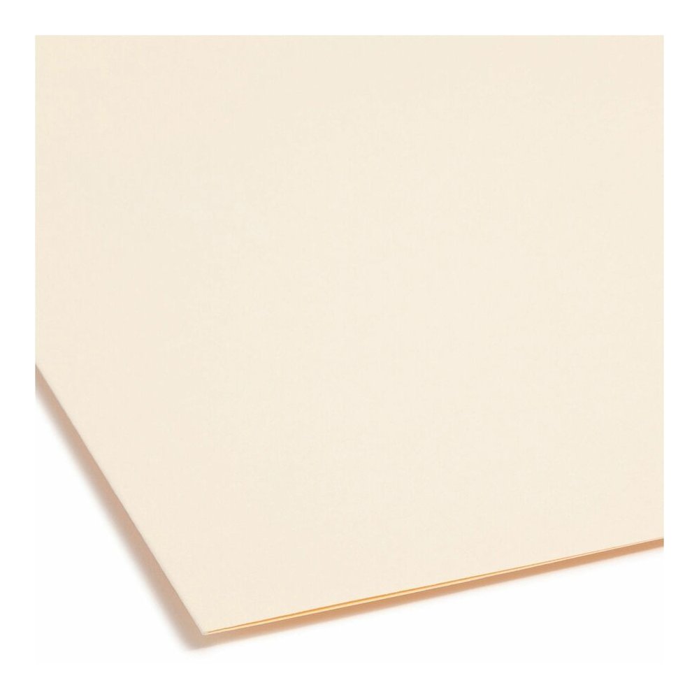 Smead 1/3 Tab Cut Letter Recycled Fastener Folder - 8 1/2" x 11" - 3/4" Expansion - 1 x 2K Fastener - 2" for Folder - Top Tab Location - Assorted Tab Position - 11 pt. - 2 Plys - Manila - Reinforced T. Picture 6