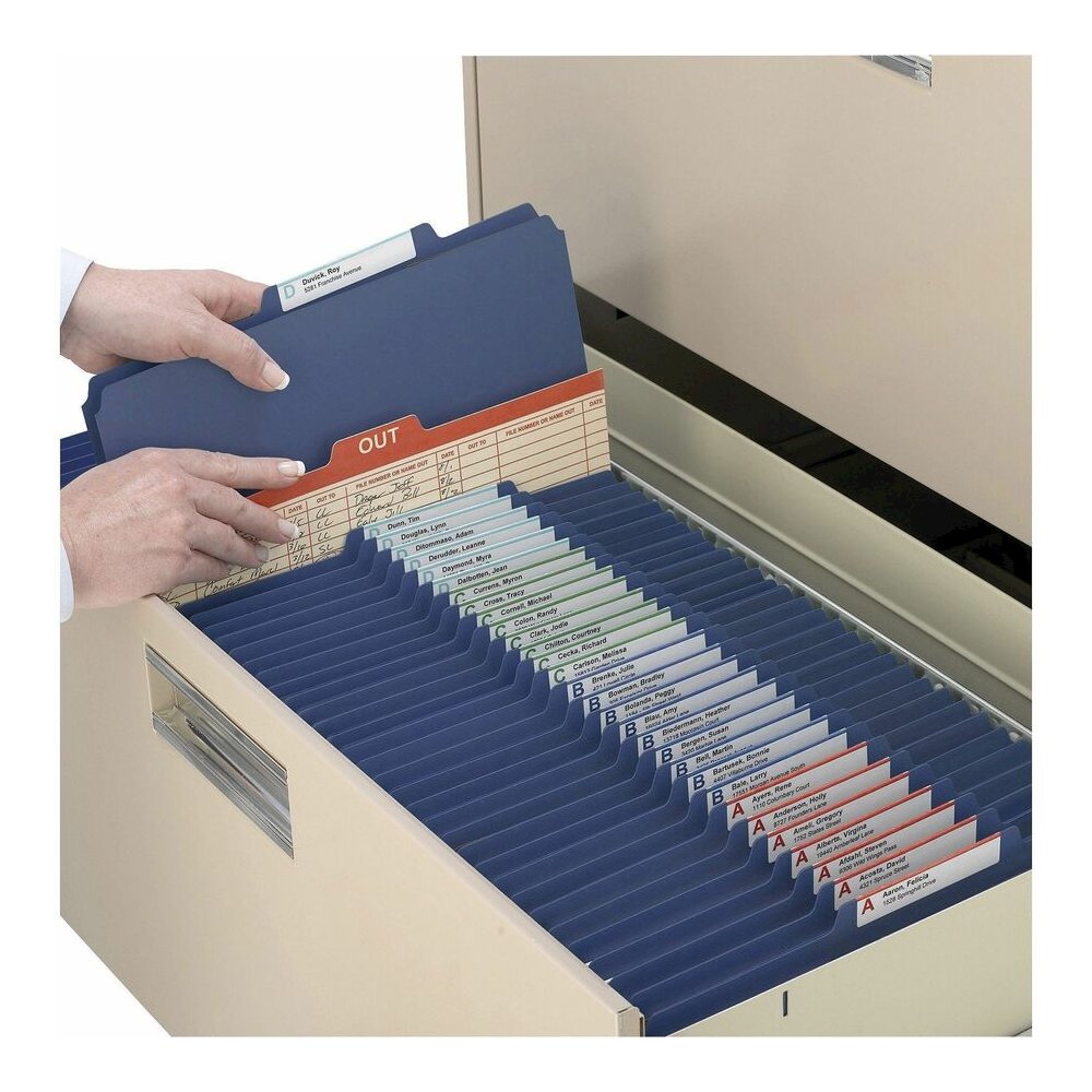 Smead SafeSHIELD 2/5 Tab Cut Legal Yes Classification Folder - 8 1/2" x 14" - 2" Expansion - 2 x 2S Fastener - 2" for Folder - Top Tab Location - Right of Center Tab Position - 2 Divider - 25 pt. - Pr. Picture 7