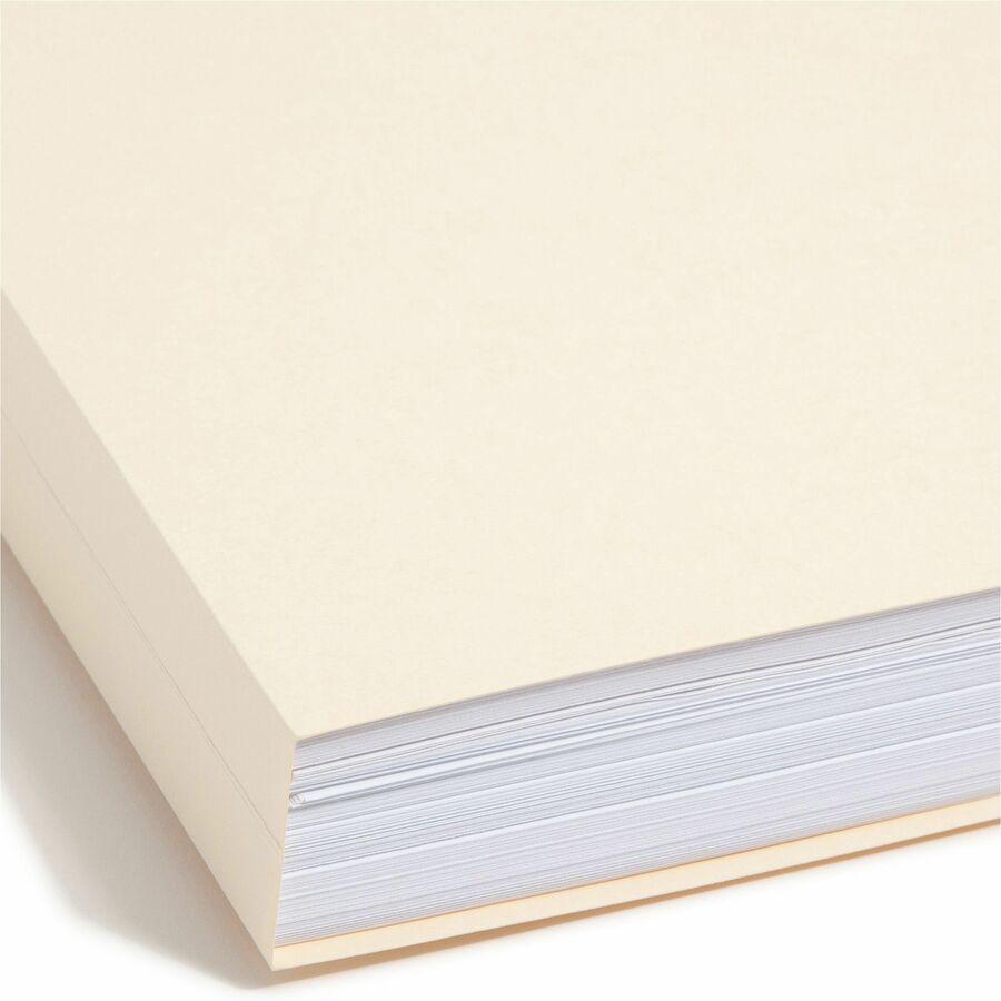 Smead 1/3 Tab Cut Legal Recycled Fastener Folder - 8 1/2" x 14" - 1 1/2" Expansion - 2 x 2B Fastener(s) - 1 1/2" Fastener Capacity for Folder - Top Tab Location - Assorted Position Tab Position - Mani. Picture 2