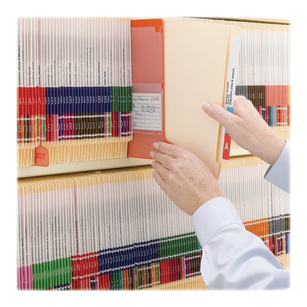 Smead Straight Tab Cut Legal Recycled End Tab File Folder - 8 1/2" x 14" - 3/4" Expansion - 11 pt. - 2 Plys - Manila - Reinforced Tab, Embossed - 10% Recycled - 100 / Box. Picture 5