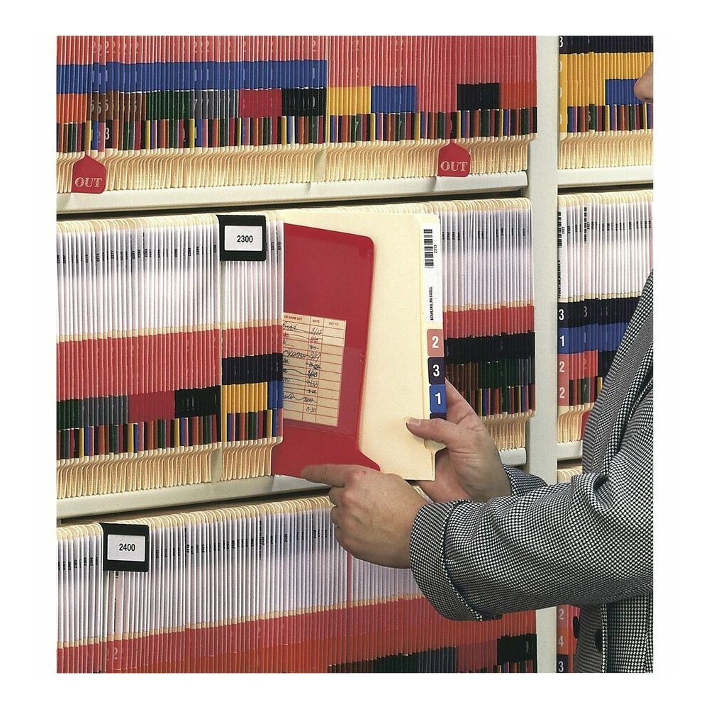 Smead End Tab Out Guides - Printed Bottom Tab(s) - Message - OUT - Letter - Red Poly Tab(s) - 25 / Box. Picture 4