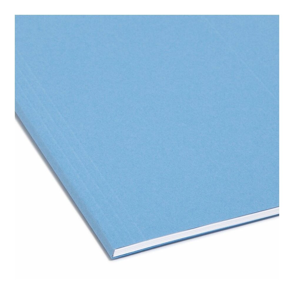 Smead 1/5 Tab Cut Legal Recycled Hanging Folder - 8 1/2" x 14" - Top Tab Location - Assorted Tab Position - 11 pt. - Vinyl - Blue, Green, Orange, Red, Yellow - 10% Recycled - 25 / Box. Picture 6