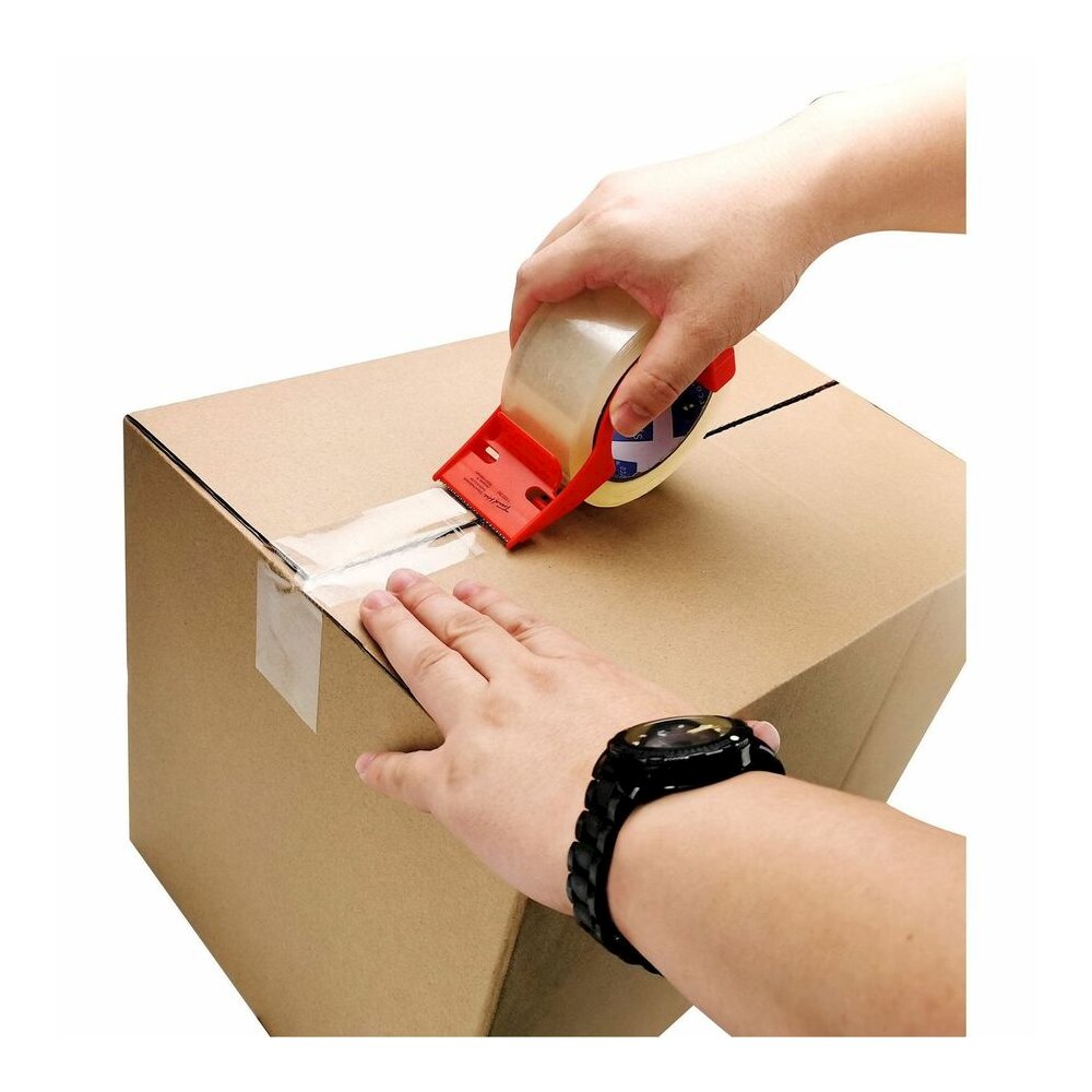 Sparco Heavy-duty Packaging Tape with Dispenser - 55 yd Length x 2" Width - 3" Core - Clear - 3 mil - Acrylic Backing - Dispenser Included - Tear Resistant, Split Resistant, Breakage Resistance - For . Picture 6