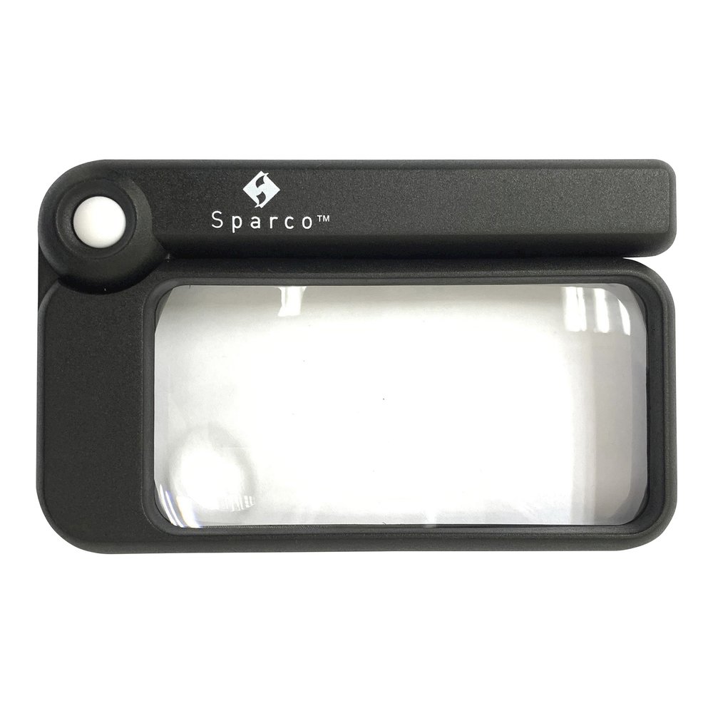Sparco Rectangular Handheld Magnifier - Magnifying Area 2" Width x 4" Length - Acrylic Lens. Picture 4