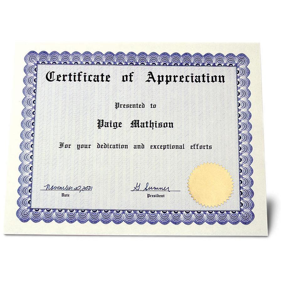 MACO Laser Gold Foil Notarial & Certificate Labels - Round - 2.50" Diameter - Self-adhesive, Permanent - Gold - 300 / Pack. Picture 3