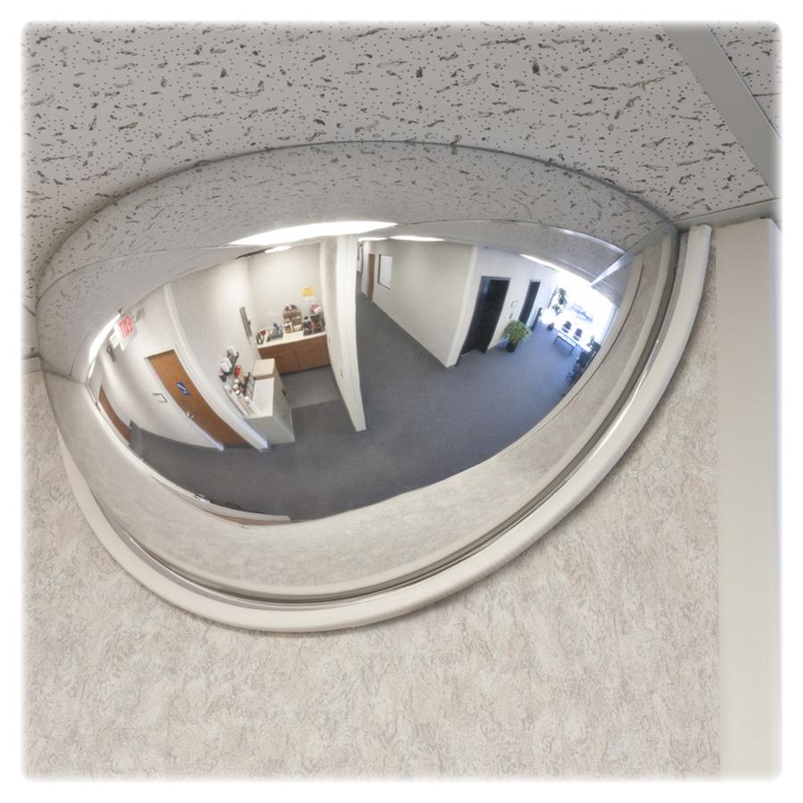 See All Half-Dome Mirror - Half-dome - x 18" Diameter - White - 1 Each. Picture 2
