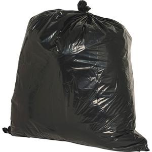 Nature Saver Black Low-density Recycled Can Liners - Medium Size - 33 gal Capacity - 1.65 mil (42 Micron) Thickness - Low Density - Black - Plastic - Cleaning Supplies - Yes - 1 Carton. Picture 2
