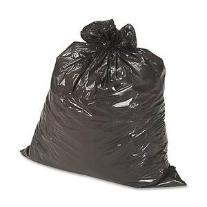 Genuine Joe Linear Low Density Can Liners - Extra Large Size - 60 gal Capacity - 58" Length x 38" Width x 0.80 mil (20 Micron) Thickness - Low Density - Brown, Black - No - 100 / Carton. Picture 7