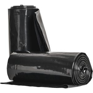 Genuine Joe Heavy Duty Contractor Bags - Large Size - 42 gal Capacity - 48" Length x 33" Width x 2.50 mil (63 Micron) Thickness - Low Density - Black - Kitchen - No - 20/Box - 1 Carton. Picture 3