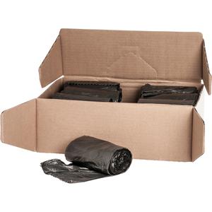 Genuine Joe Economy Linear Low-Density Can Liners - 33 gal Capacity - 39" Length x 33" Width x 0.45 mil (11 Micron) Thickness - Low Density - Black - 250 / Carton. Picture 3