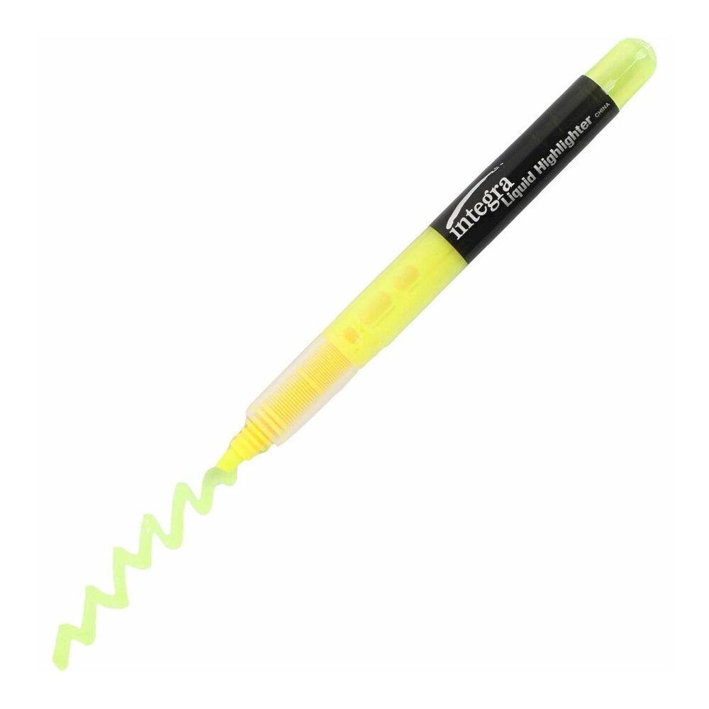 Integra Liquid Highlighters - Yellow Ink - 1 Dozen. Picture 4