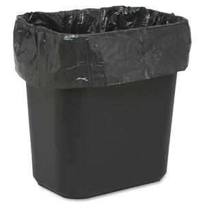 Genuine Joe Linear Low Density Can Liners - Small Size - 10 gal Capacity - 23" Length x 24" Width x 0.60 mil (15 Micron) Thickness - Low Density - Brown, Black - Multipurpose - No - 500 / Carton. Picture 5