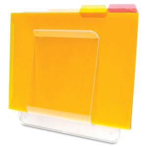 Deflecto Stand-Tall Wall File - 10.6" Height x 9.3" Width x 1.8" Depth - Unbreakable, Stackable - Clear - Plastic - 1 Each. Picture 4