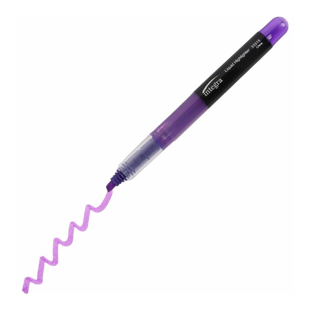 Integra Liquid Highlighters - Purple Ink - 1 Dozen. Picture 4