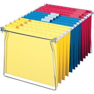 Smead Hanging Folder Frames - Letter - 23"-27" Long - Steel - Gray - 2 / Pack. Picture 10