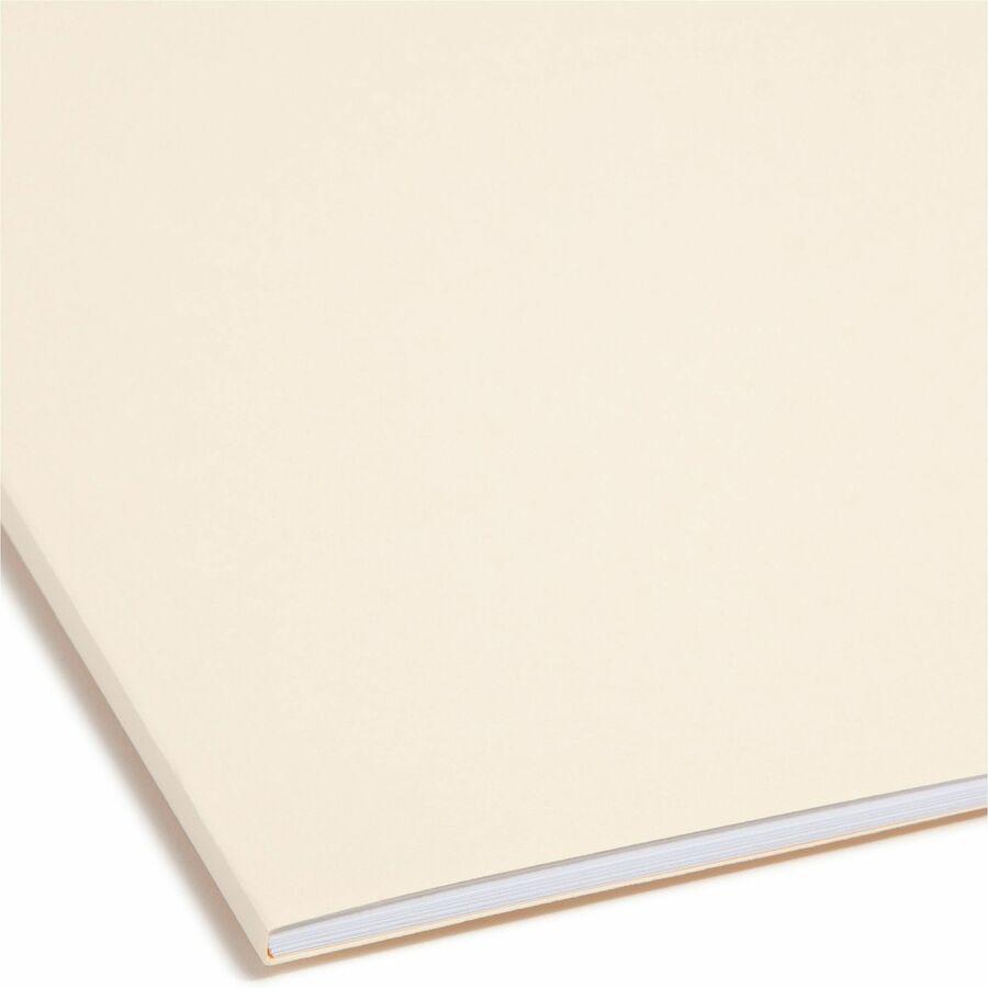 Smead 1/3 Tab Cut Legal Recycled Fastener Folder - 8 1/2" x 14" - 2 x 2K Fastener(s) - Manila - Manila - 10% Recycled - 50 / Box. Picture 2