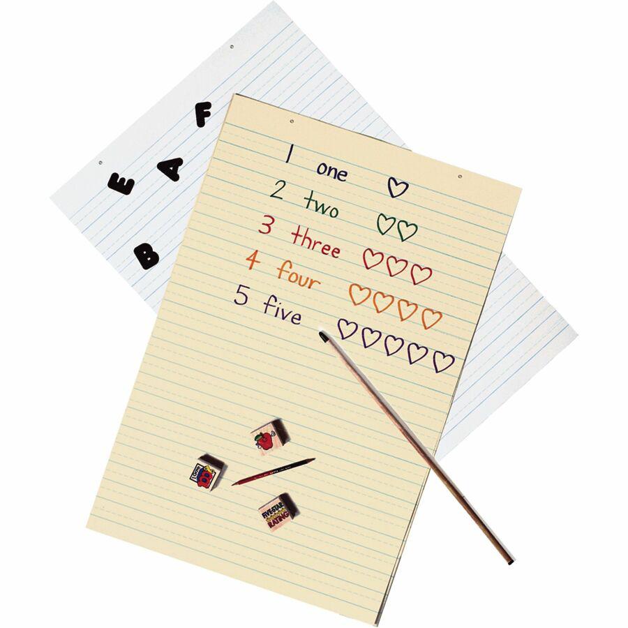 Pacon Recyclable Ruled Tagboard Sheet - 0.88"Height x 24"Width x 36"Length - 100 / Pack - Manila. Picture 2