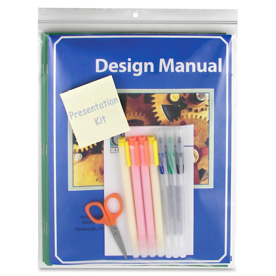 C-Line Heavyweight Industrial Poly Zip Bags - 8-1/2 x 11, 50/BX, 47911. Picture 3