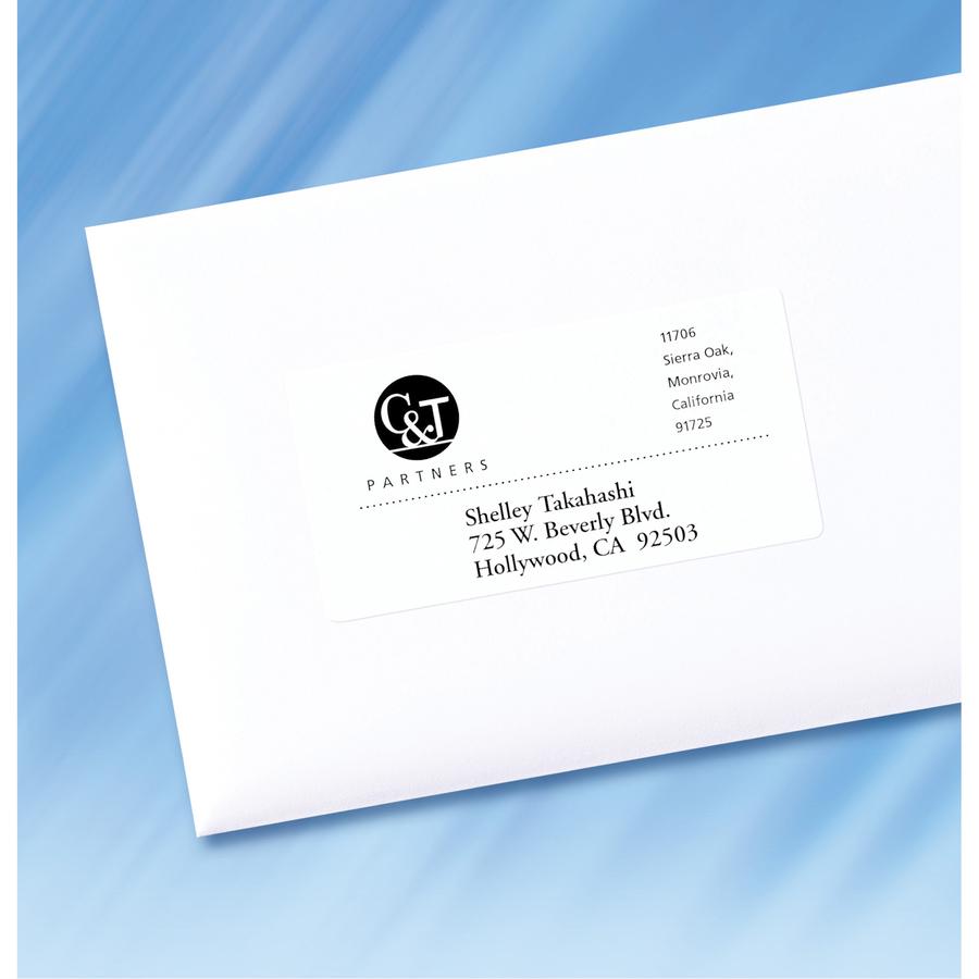 Avery&reg; Shipping Labels, Sure Feed&reg;, 2" x 4" , 250 Labels (5263) - 2" Width x 4" Length - Permanent Adhesive - Rectangle - Laser - Matte - White - Paper - 10 / Sheet - 25 Total Sheets - 250 Tot. Picture 2