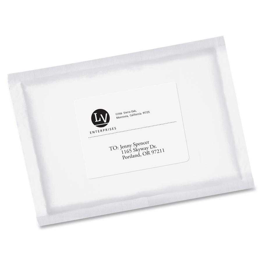 Avery&reg; EcoFriendly Shipping Label - 3 21/64" Width x 4" Length - Permanent Adhesive - Rectangle - Laser, Inkjet - White - Paper - 6 / Sheet - 100 Total Sheets - 600 Total Label(s) - 600 / Box - Re. Picture 2