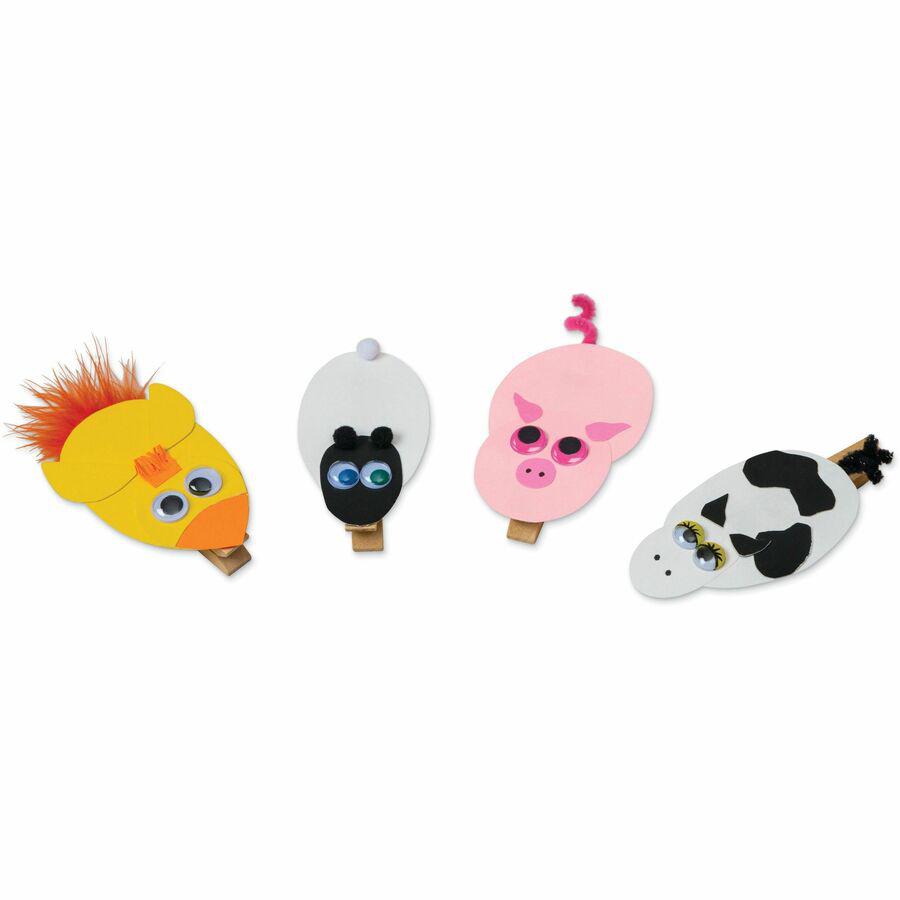 Creativity Street Wiggle Eyes Assortment - Craft - 500 Piece(s) - 500 / Pack - Assorted. Picture 2