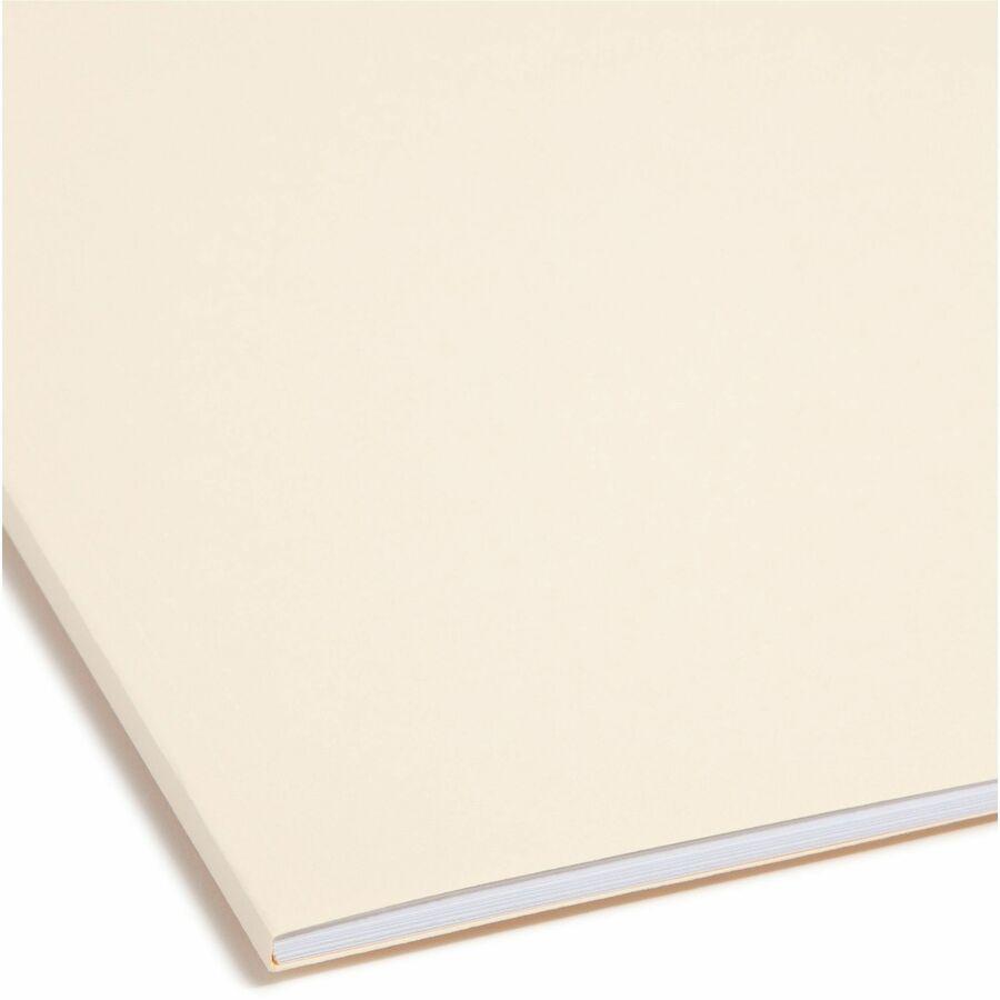 Smead SuperTab 1/3 Tab Cut Letter Recycled Fastener Folder - 8 1/2" x 11" - 3/4" Expansion - 2 x 2K Fastener(s) - 2" Fastener Capacity - Top Tab Location - Assorted Position Tab Position - Manila - Ma. Picture 2