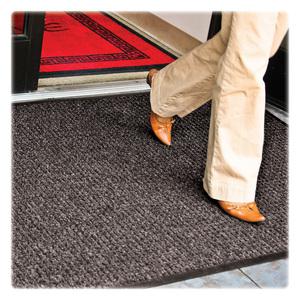 Genuine Joe WaterGuard Indoor/Outdoor Mats - Carpeted Floor, Hard Floor, Indoor, Outdoor - 60" Length x 36" Width - Rubber, Polypropylene - Charcoal Gray - 1 Each. Picture 8