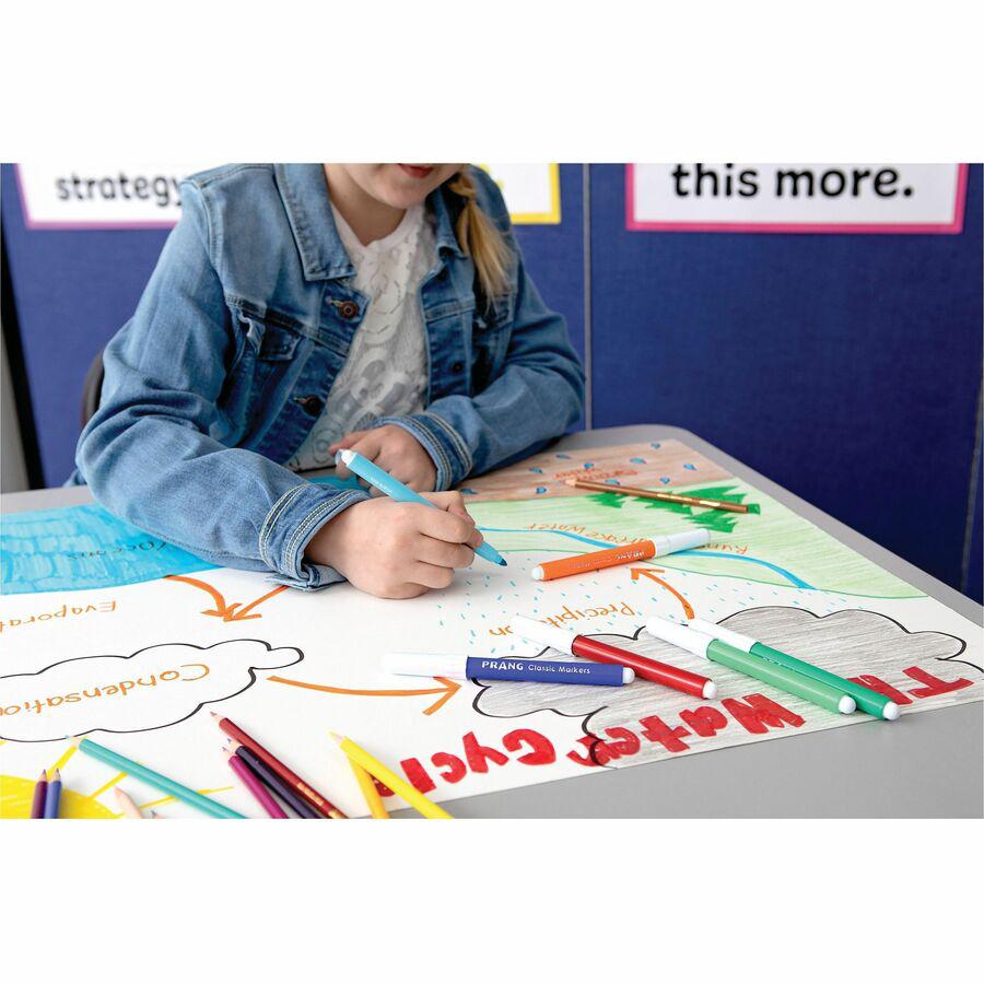 Pacon Railroad Board - Mounting, Painting, Block Printing, Art, Mat, Stenciling - 22" Height x 28" Width - White - 25 / Carton. Picture 2
