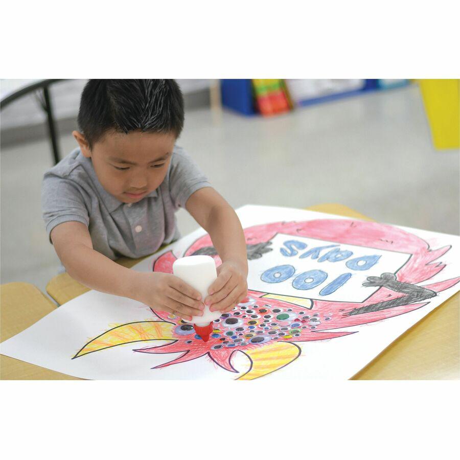 UCreate Economy Poster Board - Art, Mat, Mounting, Block Printing, Painting, Craft - 28" Height x 22" Width - White - 100 / Carton. Picture 2