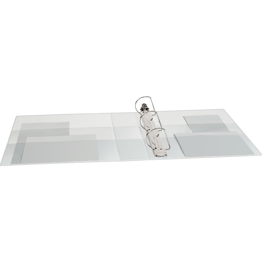 Avery&reg; TouchGuard View 3 Ring Binder - 2" Binder Capacity - Letter - 8 1/2" x 11" Sheet Size - 530 Sheet Capacity - 3 x Slant Ring Fastener(s) - 4 Pocket(s) - Polypropylene - Recycled - Pocket, Du. Picture 2