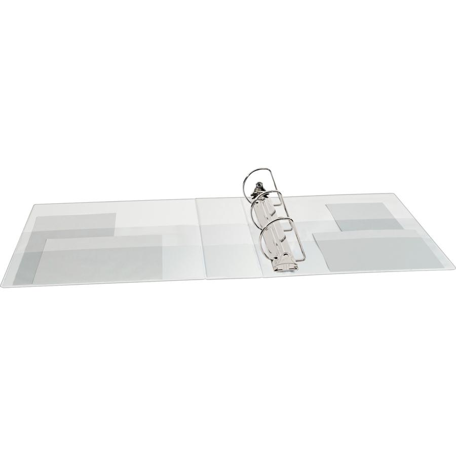 Avery&reg; TouchGuard View 3 Ring Binder - 3" Binder Capacity - Letter - 8 1/2" x 11" Sheet Size - 635 Sheet Capacity - 3 x Slant Ring Fastener(s) - 4 Pocket(s) - Polypropylene - Recycled - Pocket, Du. Picture 2