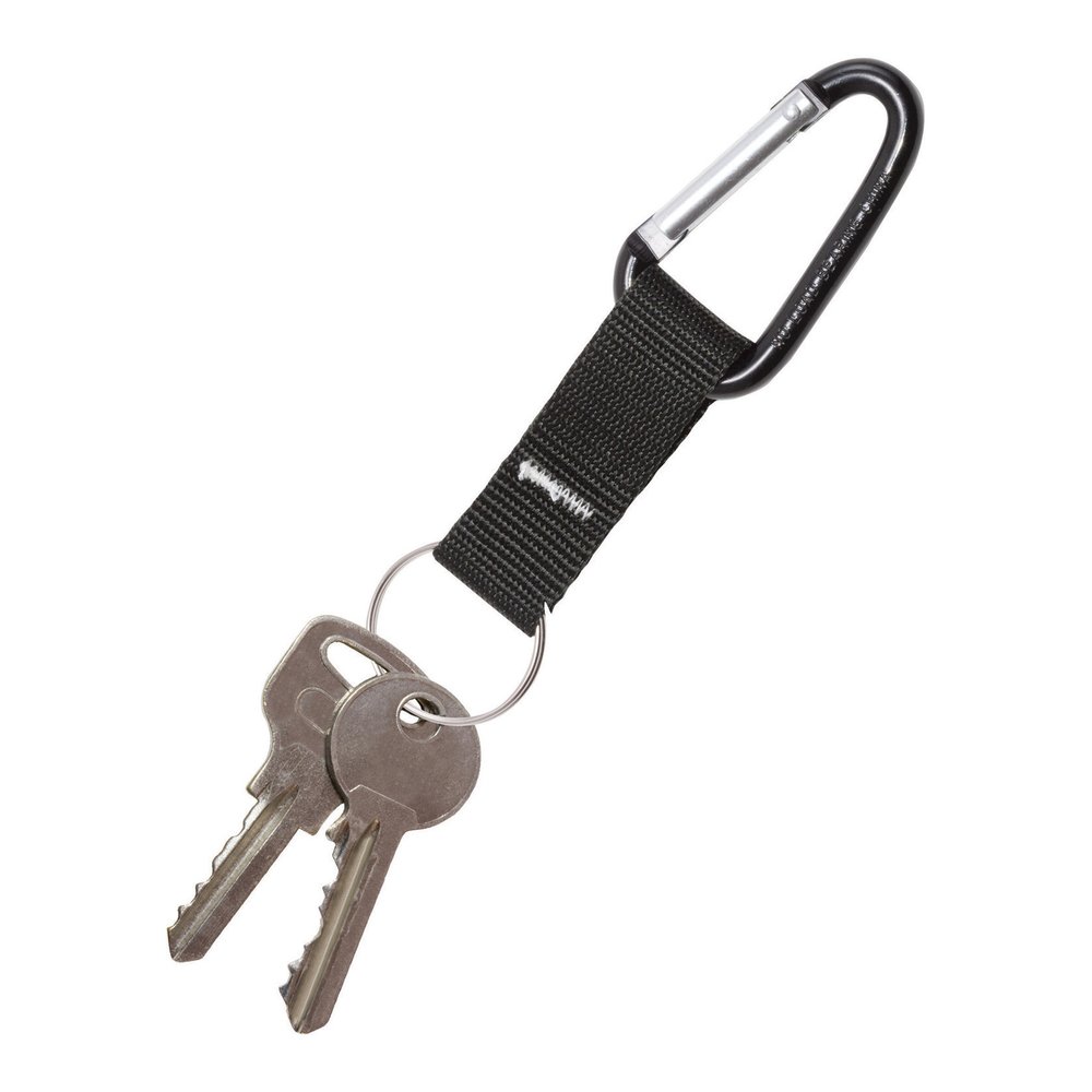 Advantus Carabiner Key Chain - Black - 10 / Pack. Picture 2