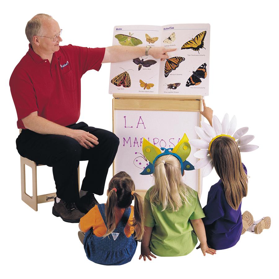 Jonti-Craft Rainbow Accents Big Book Write-n-Wipe Easel - 24.5" Width x 15" Depth x 30" Height - 1 Each - Baltic - Rubber, Acrylic. Picture 4