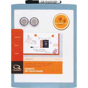 Quartet Decorative Dry-erase Whiteboard - 11" (0.9 ft) Width x 8.5" (0.7 ft) Height - White Stainless Steel Surface - Assorted Plastic Frame - Rectangle - Magnetic - Stain Resistant - 1 Each. Picture 3