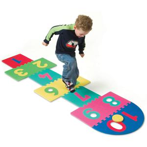 Creativity Street Wonderfoam Hop Scotch Foam Mat - 12.50" x 12.50" - Theme/Subject: Learning - 3 Year25 Piece. Picture 4