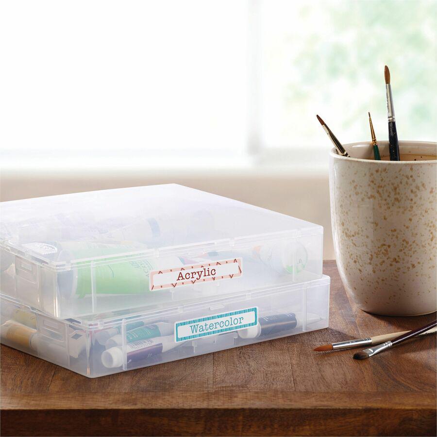 Avery&reg; TrueBlock File Folder Labels - 21/32" Width x 3 7/16" Length - Permanent Adhesive - Rectangle - Laser, Inkjet - White - Paper - 30 / Sheet - 60 Total Sheets - 1800 Total Label(s) - 5. Picture 2