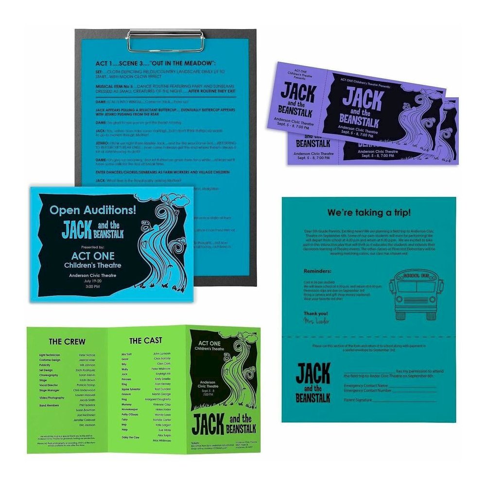 Astrobrights Color Copy Paper - "Cool" , 5 Assorted Colours - Letter - 8 1/2" x 11" - 24 lb Basis Weight - Acid-free, Lignin-free - Martian Green, Terrestrial Teal, Lunar Blue, Celestial Blue, Venus V. Picture 3